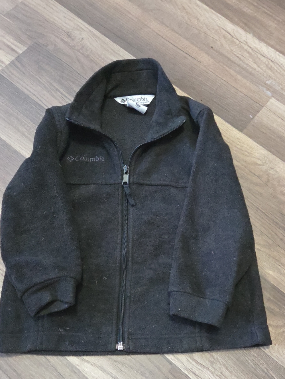 Columbia Kids Black Full-Zip Fleece Jacket Size 4/5 Unisex